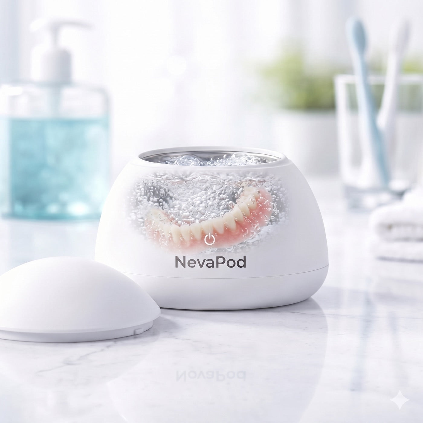 Llenando el NevaPod con agua